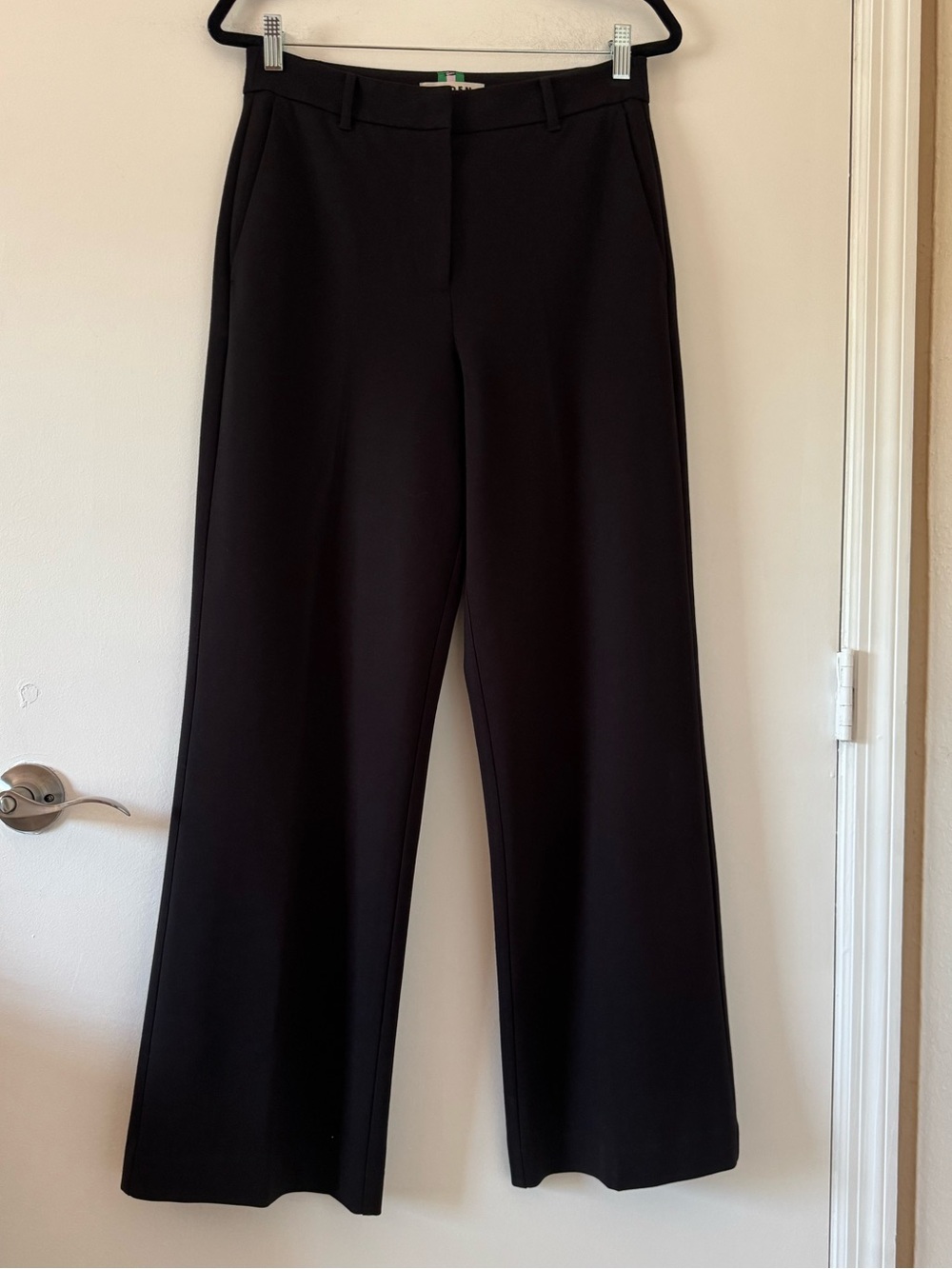 Boden Belgravia Ponte Pants Black Wide Leg Trousers Size 8 - Picture 2 of 15